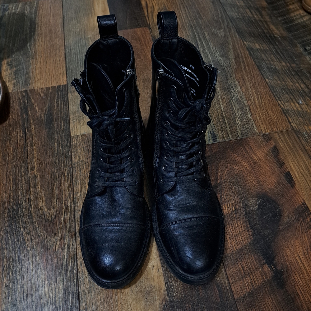 Thursday Boot Company Womens Black Combat Boots
